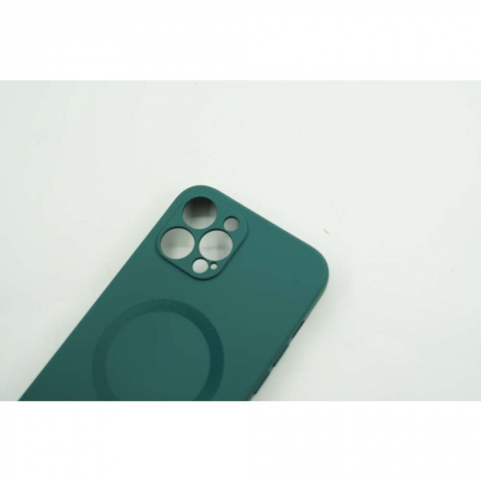Husa protectie Flippy compatibila cu Apple iPhone 12 Pro Mag Safe Silicone Verde [4]