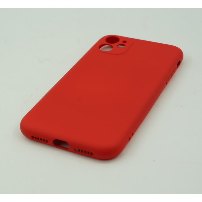 Husa protectie, Flippy, compatibila cu Apple iPhone 12 Pro Max Liquid Silicone Rosu [6]