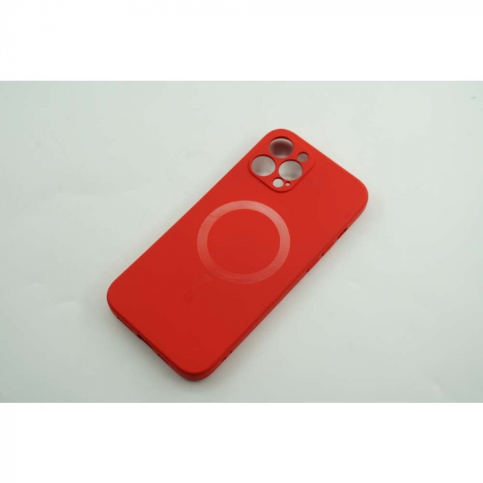 Husa protectie Flippy compatibila cu Apple iPhone 12 Pro Max Mag Safe Silicone Rosu [4]