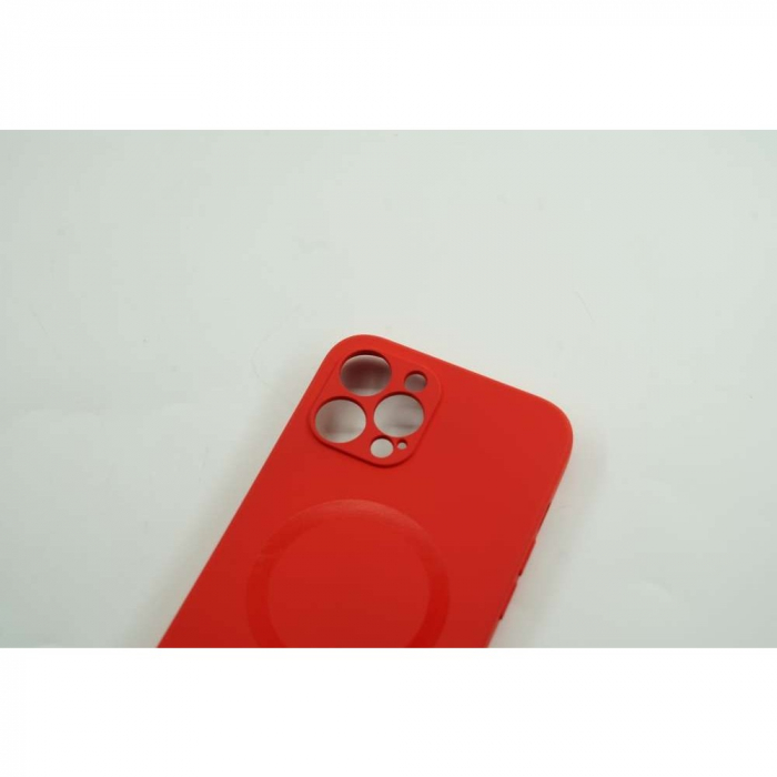 Husa protectie Flippy compatibila cu Apple iPhone 12 Pro Max Mag Safe Silicone Rosu [5]