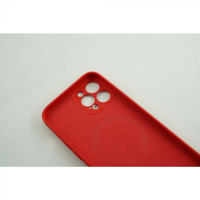 Husa protectie Flippy compatibila cu Apple iPhone 12 Pro Max Mag Safe Silicone Rosu [6]