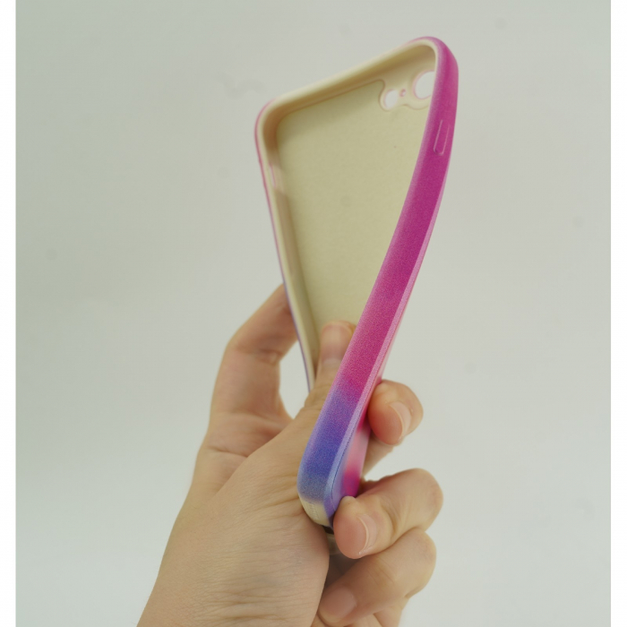 Husa protectie Flippy compatibila cu Apple iPhone 12 Tpu Ombre, Roz/Mov [6]
