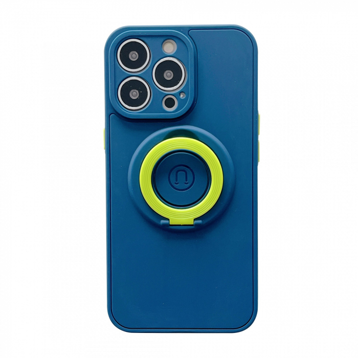 Husa protectie Flippy compatibila cu Apple iPhone 13 Mini Mag Safe Silicone Albastru [1]