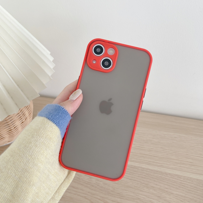 Husa protectie Flippy compatibila cu Apple iPhone 13 Mini Phantom Tpu Rosu [2]