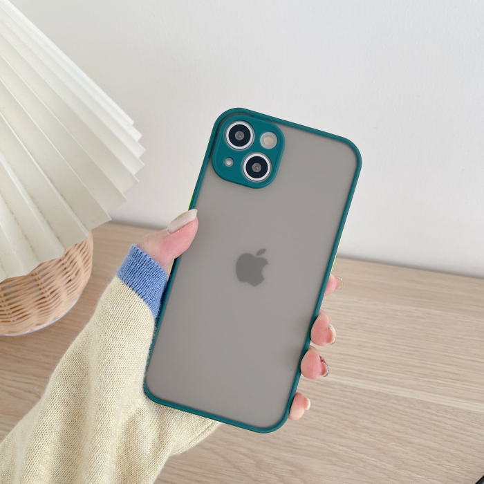 Husa protectie Flippy compatibila cu Apple iPhone 13 Phantom Tpu Verde [2]