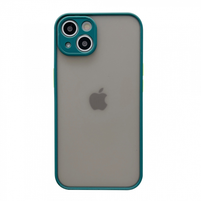 Husa protectie Flippy compatibila cu Apple iPhone 13 Phantom Tpu Verde [3]