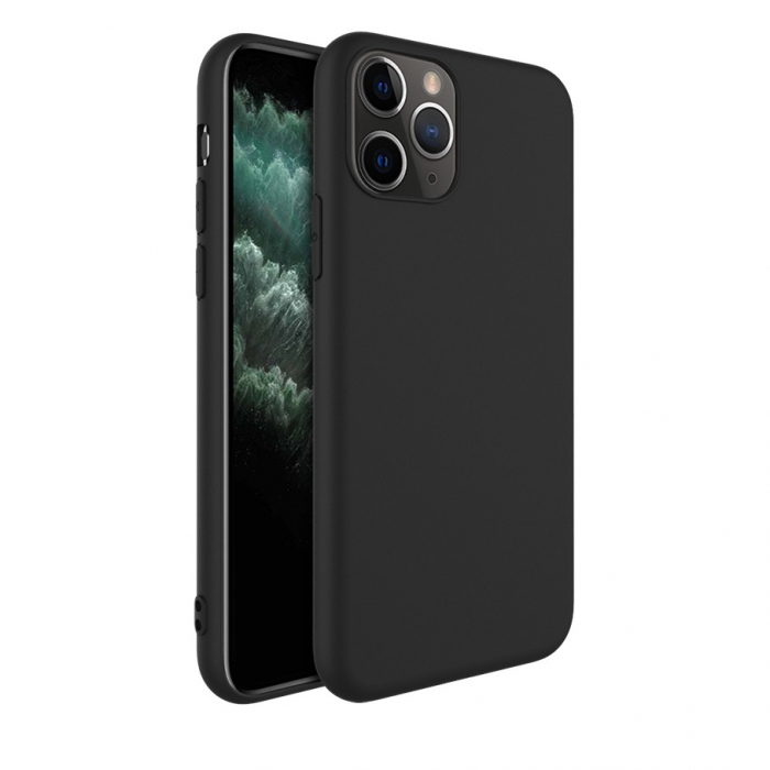 Husa protectie Flippy compatibila cu Apple iPhone 13 Pro Max Matte Tpu Negru Mat [2]