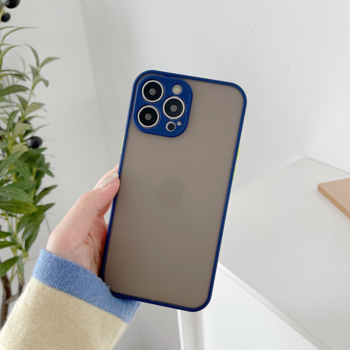 Husa protectie Flippy compatibila cu Apple iPhone 13 Pro Max Phantom Tpu Albastru [2]