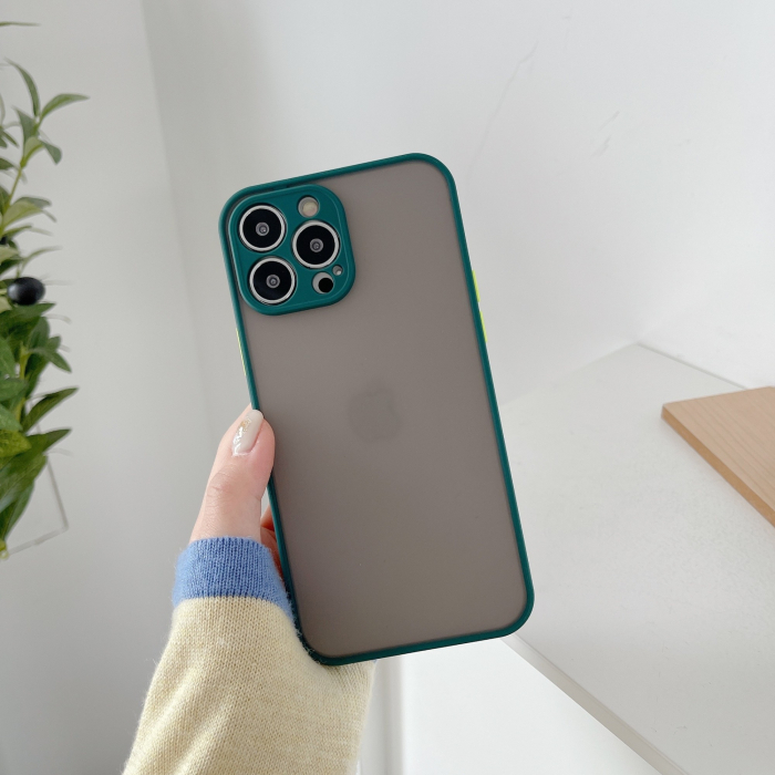 Husa protectie Flippy compatibila cu Apple iPhone 13 Pro Phantom Tpu Verde [2]