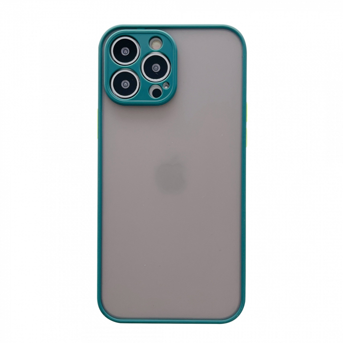 Husa protectie Flippy compatibila cu Apple iPhone 13 Pro Phantom Tpu Verde [3]