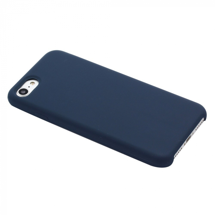 Husa protectie Flippy compatibila cu Apple iPhone 7/8/SE 2020 Liquid Silicone Case Albastru Inchis [2]