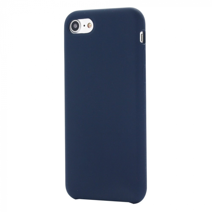 Husa protectie Flippy compatibila cu Apple iPhone 7/8/SE 2020 Liquid Silicone Case Albastru Inchis [7]