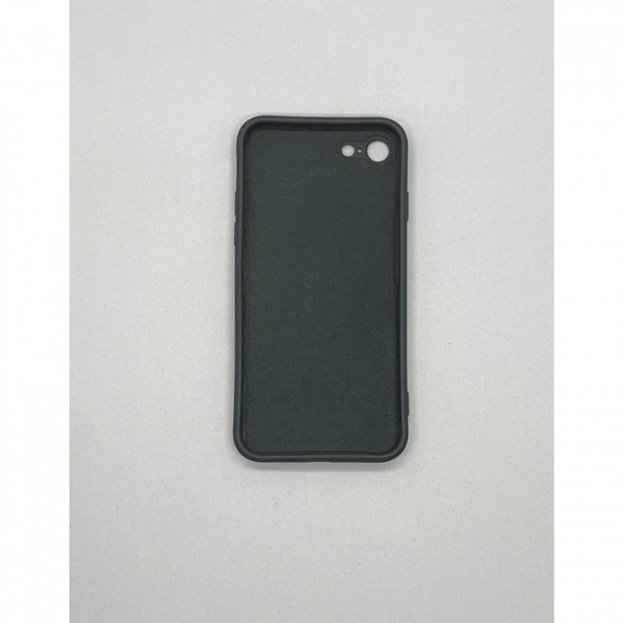 Husa protectie Flippy compatibila cu Apple iPhone 7/8/SE 2020 Liquid Silicone Ring cu suport rotativ Negru [9]