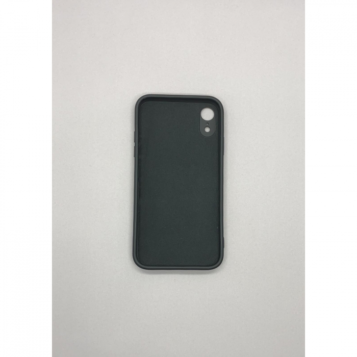 Husa protectie Flippy compatibila cu Apple iPhone XR Liquid Silicone Ring cu suport rotativ Negru [4]