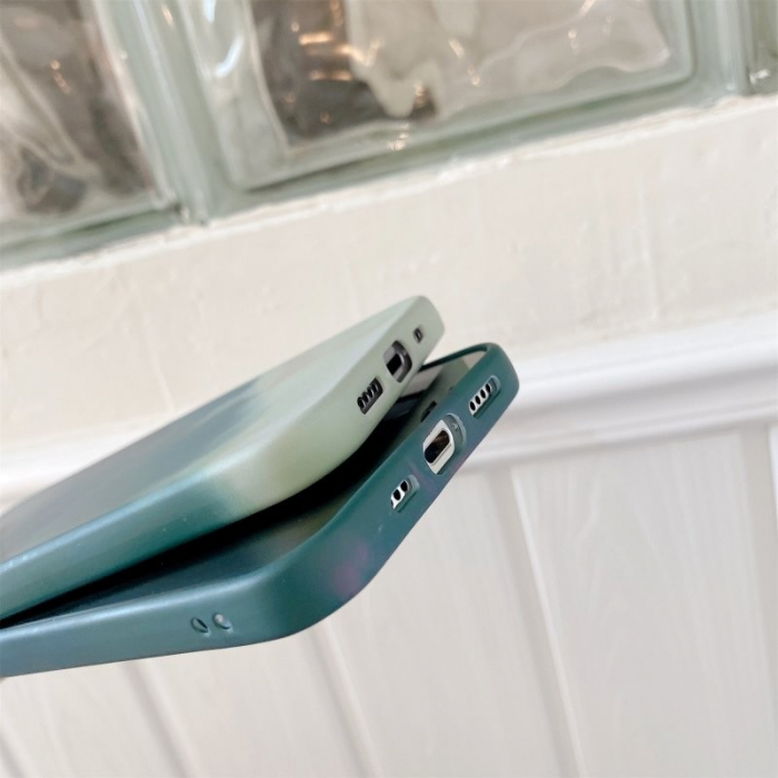 Husa protectie Flippy compatibila cu Apple iPhone XR Tpu Ombre, Verde/Alb [6]