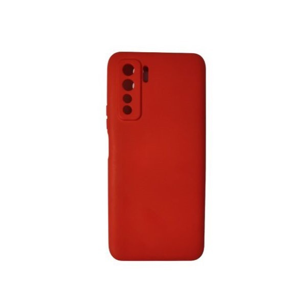 Husa protectie Flippy compatibila cu Huawei P40 Lite 5G Liquid Silicone Case Rosu [1]