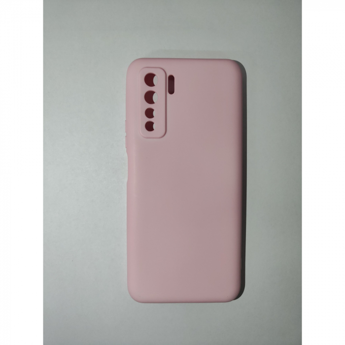 Husa protectie Flippy compatibila cu Huawei P40 Lite 5G Liquid Silicone Case Roz [3]