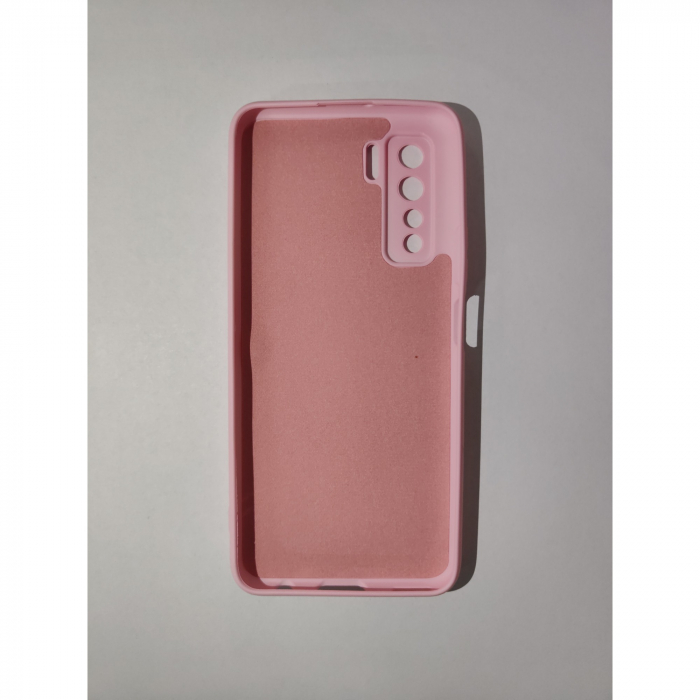 Husa protectie Flippy compatibila cu Huawei P40 Lite 5G Liquid Silicone Case Roz [2]