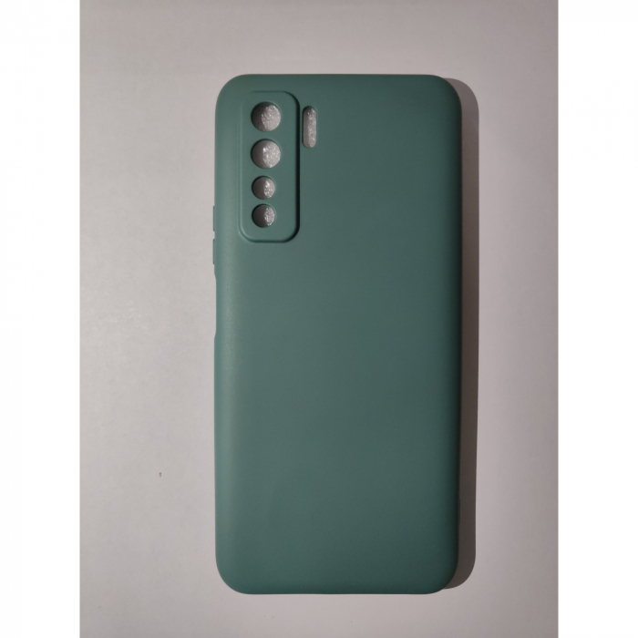 Husa protectie Flippy compatibila cu Huawei P40 Lite 5G Liquid Silicone Case Verde [2]