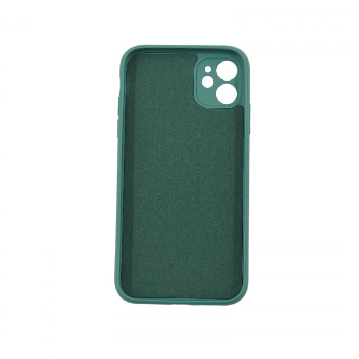 Husa protectie Flippy compatibila cu Huawei P40 Lite E Liquid Silicone Case Verde [2]