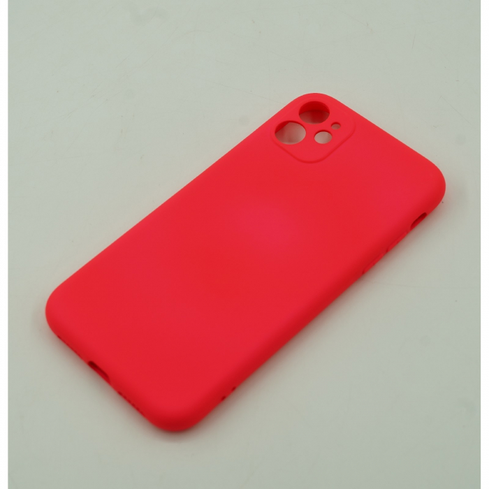 Husa protectie Flippy compatibila cu Huawei Y7 2019 Liquid Silicone Case Fucshia [3]