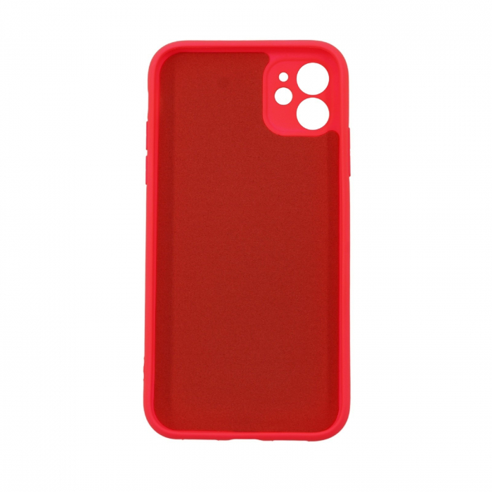 Husa protectie Flippy compatibila cu Huawei Y7 2019 Liquid Silicone Case Fucshia [2]