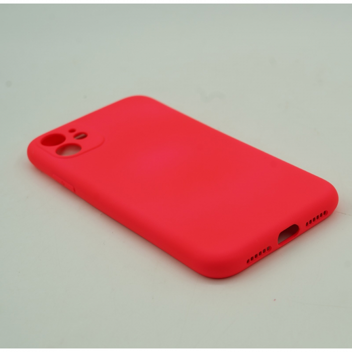 Husa protectie Flippy compatibila cu Huawei Y7 2019 Liquid Silicone Case Fucshia [6]