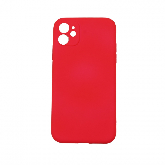 Husa protectie Flippy compatibila cu Huawei Y7 2019 Liquid Silicone Case Fucshia [1]