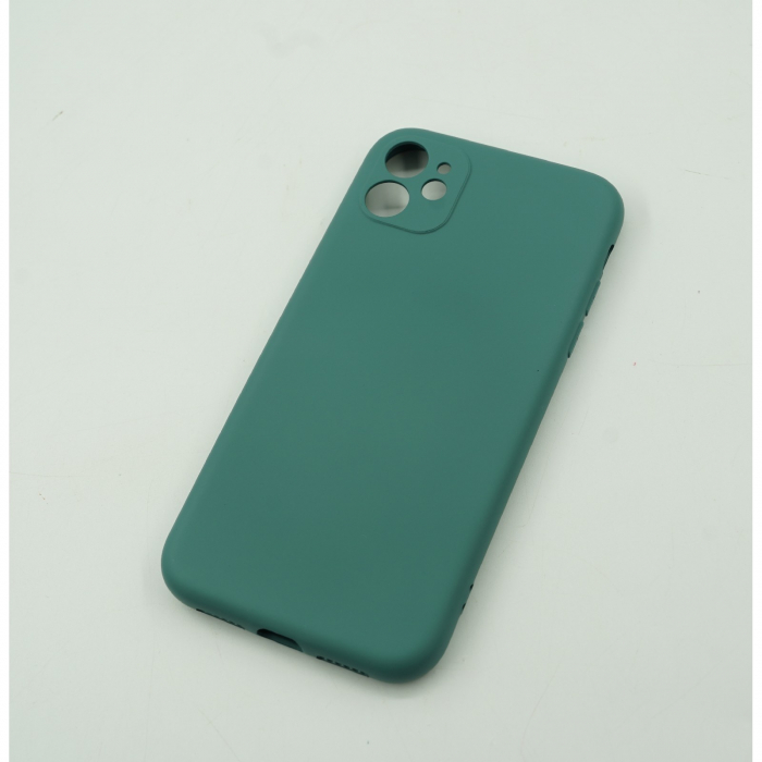 Husa protectie Flippy compatibila cu Huawei Y7 2019 Liquid Silicone Case Verde [3]