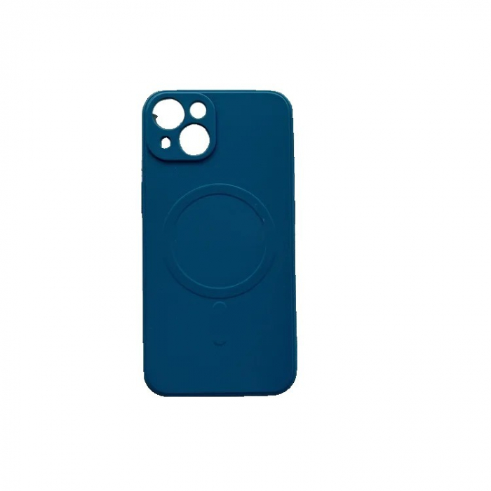 Husa protectie Flippy compatibila cu iPhone 12 Pro (6.1), Liquid MagSafe, ring-shaped, magnetica, Albastru [3]
