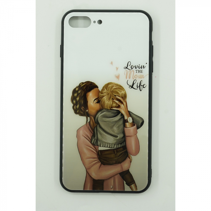 Husa protectie Flippy compatibila cu Samsung A03s Glass print Lovin the Mom Multicolor [2]
