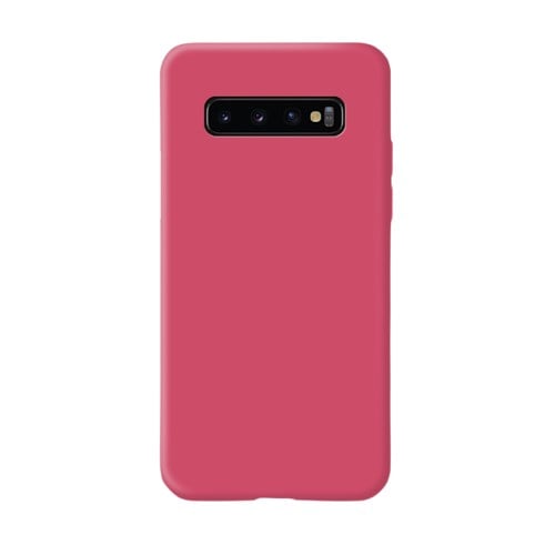 Husa protectie Flippy compatibila cu Samsung Galaxy S10 E Liquid Silicone Case Fuchsia [2]