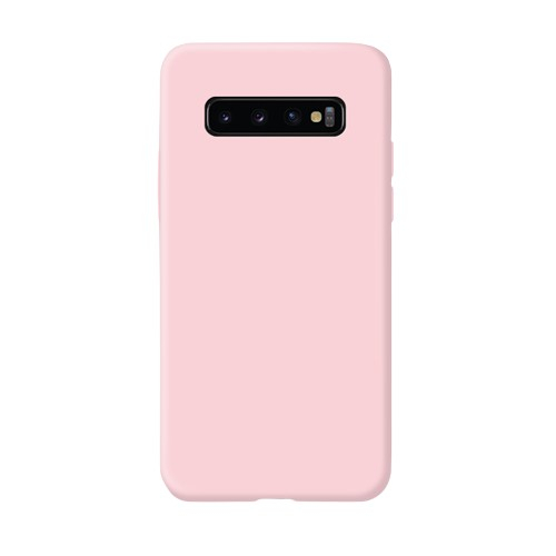 Husa protectie Flippy compatibila cu Samsung Galaxy S10 E Liquid Silicone Case Roz [2]