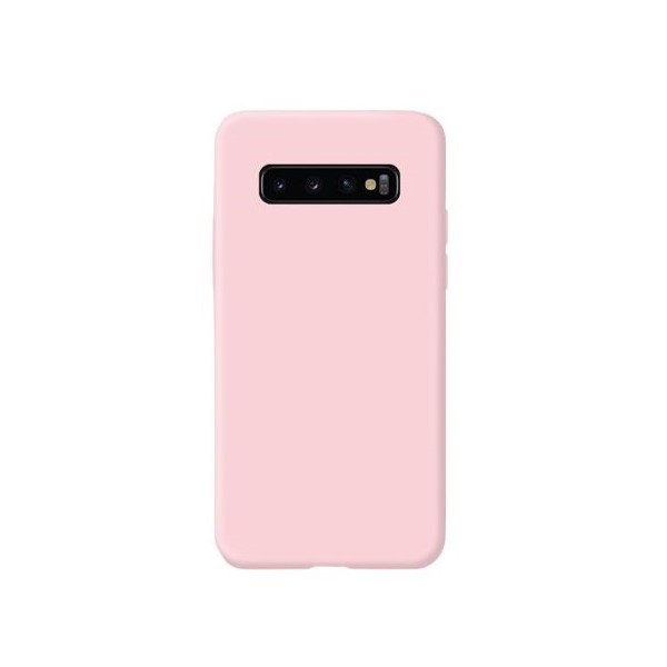 Husa protectie Flippy compatibila cu Samsung Galaxy S10 E Liquid Silicone Case Roz [1]