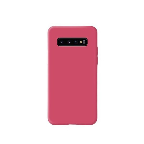 Husa protectie Flippy compatibila cu Samsung Galaxy S10 Liquid Silicone Case Fuchsia [1]