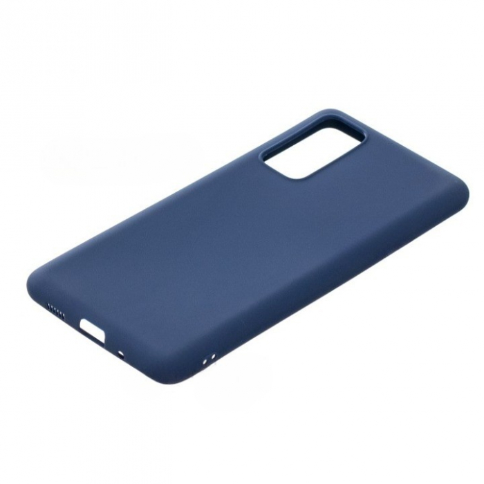 Husa protectie Flippy compatibila cu Samsung Galaxy S21 Ultra Liquid Silicone Case Albastru [2]