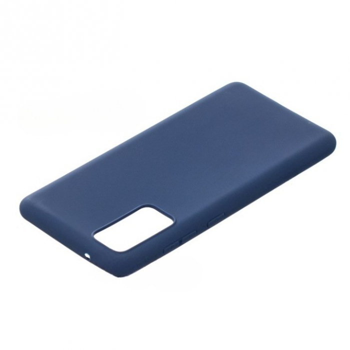 Husa protectie Flippy compatibila cu Samsung Galaxy S21 Ultra Liquid Silicone Case Albastru [3]