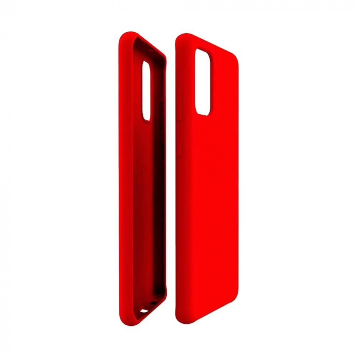 Husa protectie Flippy compatibila cu Samsung Galaxy S21 Ultra Liquid Silicone Case Rosu [7]