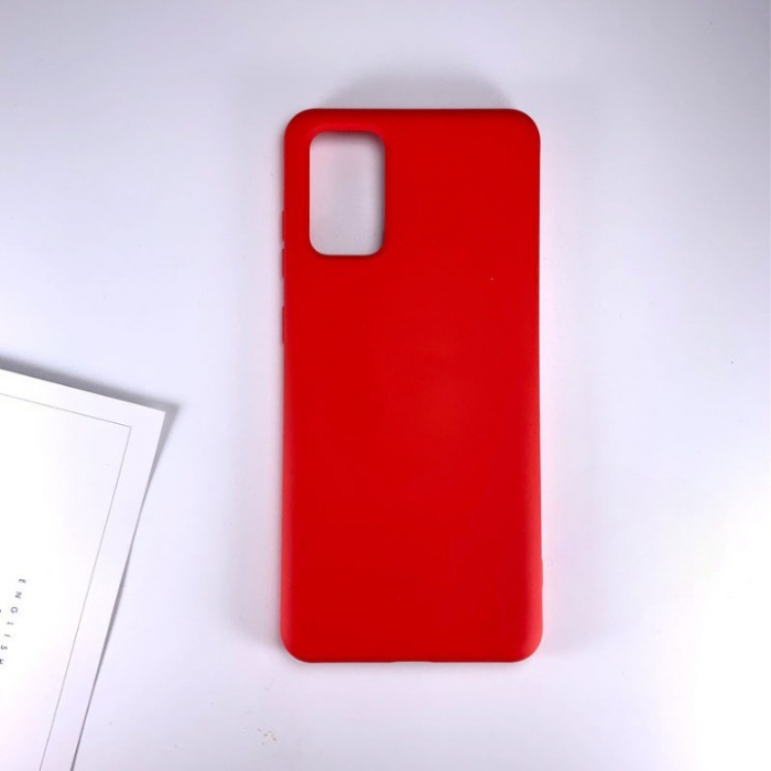 Husa protectie Flippy compatibila cu Samsung Galaxy S21 Ultra Liquid Silicone Case Rosu [3]