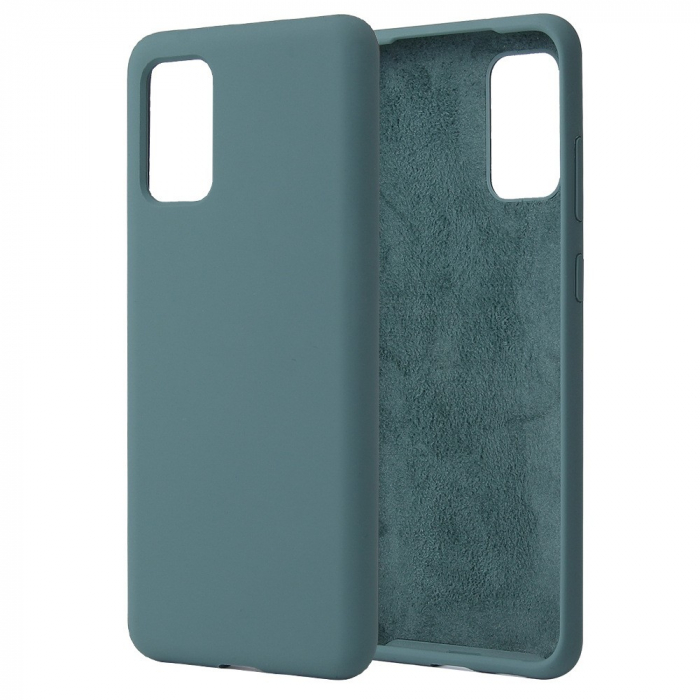 Husa protectie Flippy compatibila cu Samsung Galaxy S21 Ultra Liquid Silicone Case Verde [4]