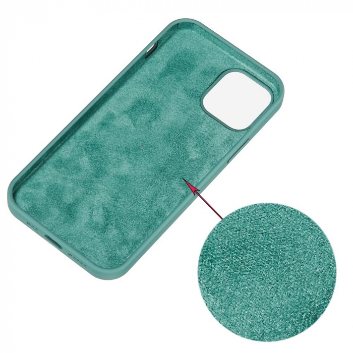 Husa protectie Flippy compatibila cu Samsung S20 Plus Liquid Silicone Case Verde [10]