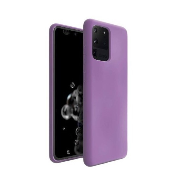Husa protectie Flippy compatibila cu Samsung S20 Ultra Liquid Silicone Case Mov [1]