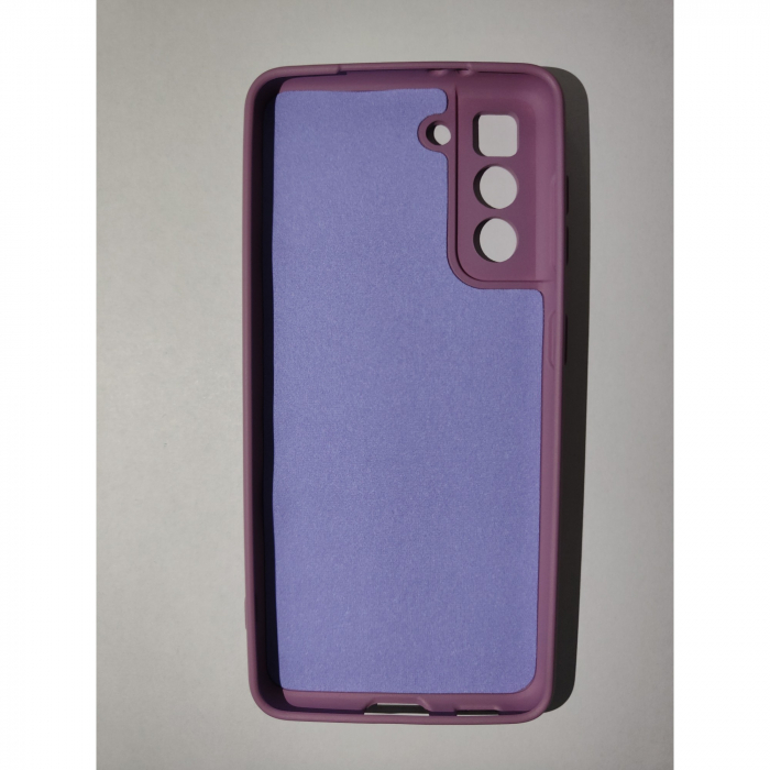 Husa protectie Flippy compatibila cu Samsung S21 5G Liquid Silicone Case Mov [2]