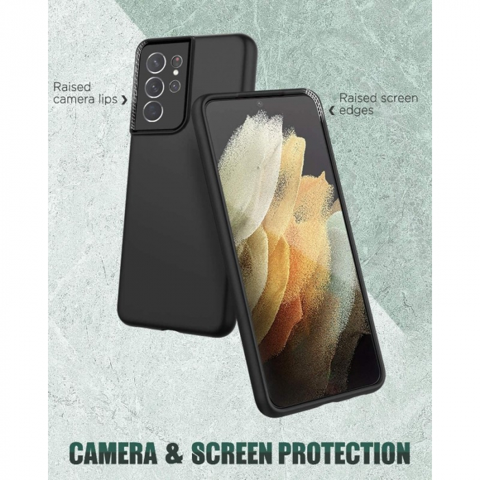Husa protectie Flippy compatibila cu Samsung S21 5G Liquid Silicone Case Negru [3]