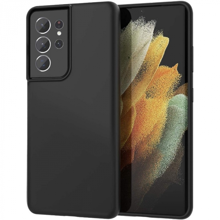 Husa protectie Flippy compatibila cu Samsung S21 5G Liquid Silicone Case Negru [1]