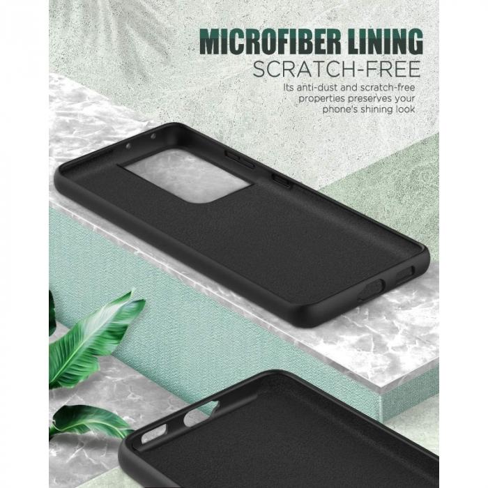 Husa protectie Flippy compatibila cu Samsung S21 5G Liquid Silicone Case Negru [4]