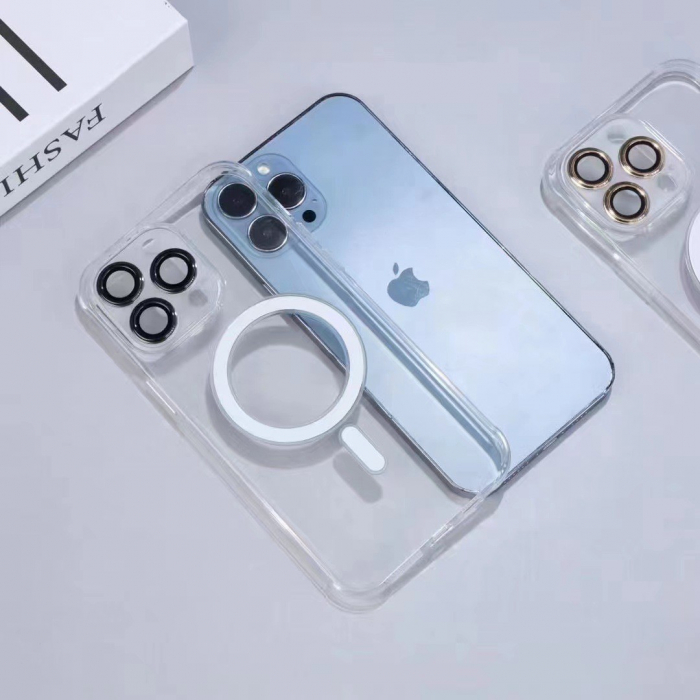 Husa protectie Flippy pentru Apple iPhone 11, MagSafe Silicone, Protectie si folie camera inclusa, protectie camera, Transparent [3]