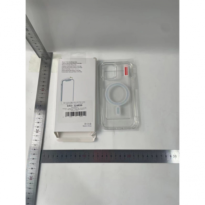 Husa protectie Flippy pentru Apple iPhone 13 Pro Max, MagSafe Silicone, Protectie si folie camera inclusa, protectie camera, Transparent [7]