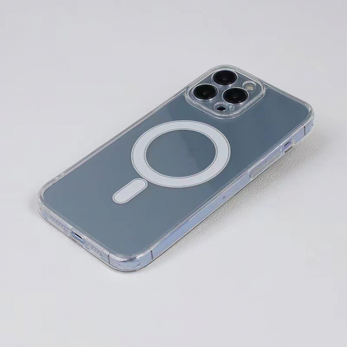 Husa protectie Flippy pentru iPhone 11 Mag Safe, 2 in 1 incarcare si magnet, Acril si Silicon, Transparenta [4]
