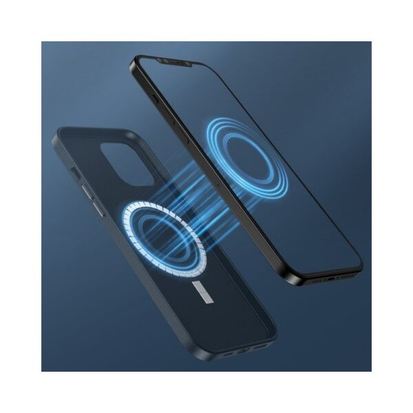 Husa protectie Flippy pentru iPhone 14 Mag Safe, 2 in 1 incarcare si magnet, Soft silicone, Negru [4]